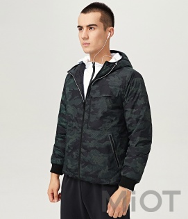 Двостороння куртка Xiaomi Uleemark double-sided wear men's down jacket Green-Black XL